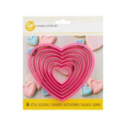 Emporte-pièce Coeur set/6 Wilton