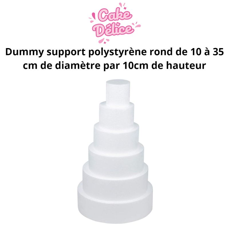 DISQUE SUPPORT POLYSTYRENE pour gâteau de bonbons