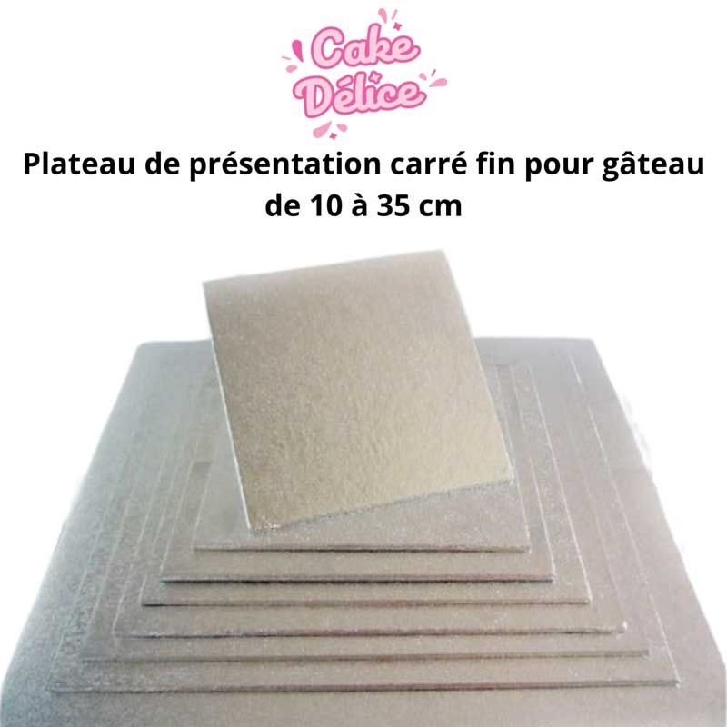 Plateau fin pour gâteau rectangulaire 35 x 25 cm - Planète Gateau