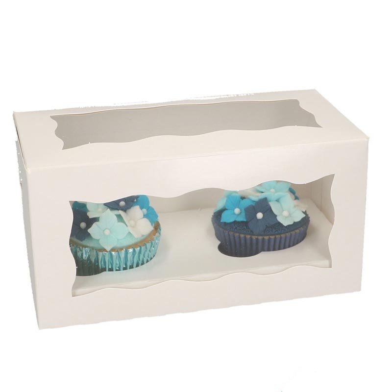 PME Boîte à Cupcakes 12 Places - Profonde 14cm - Blanc - Transport Gâteau