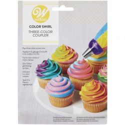 ColorSwirl Tri-Color Large Coupler Wilton