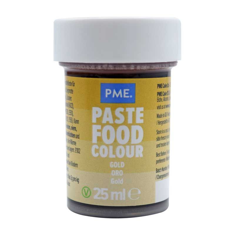Colorant alimentaire en gel PME couleurs vieil Or