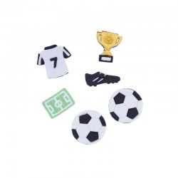 Toppers pour Cupcake Football Pk/6 PME