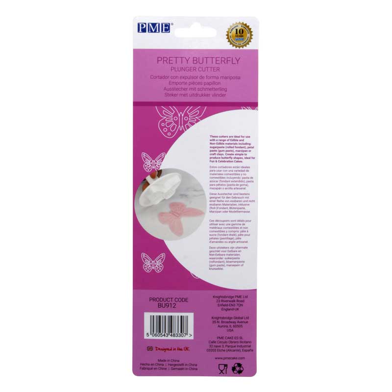 PME Emporte-Pièces Papillon Mini - Lot De 3 Pour Décorations Gâteaux Et Pâtisserie