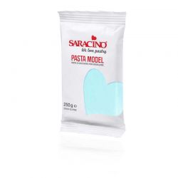 Pâte à sucre modelage 250g Saracino couleurs Bleu bébé clair