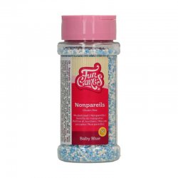 Perle de Sucre Nonpareils Bleu bébé 80gr FunCakes