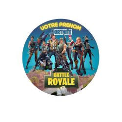 Disque à Gâteau Personnalisé Fornite, Battle Royale