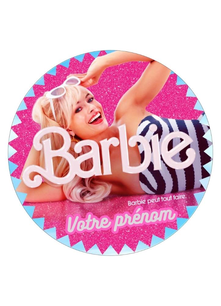 Disque à Gâteau Personnalisé Barbie images aux choix à 7,99 €