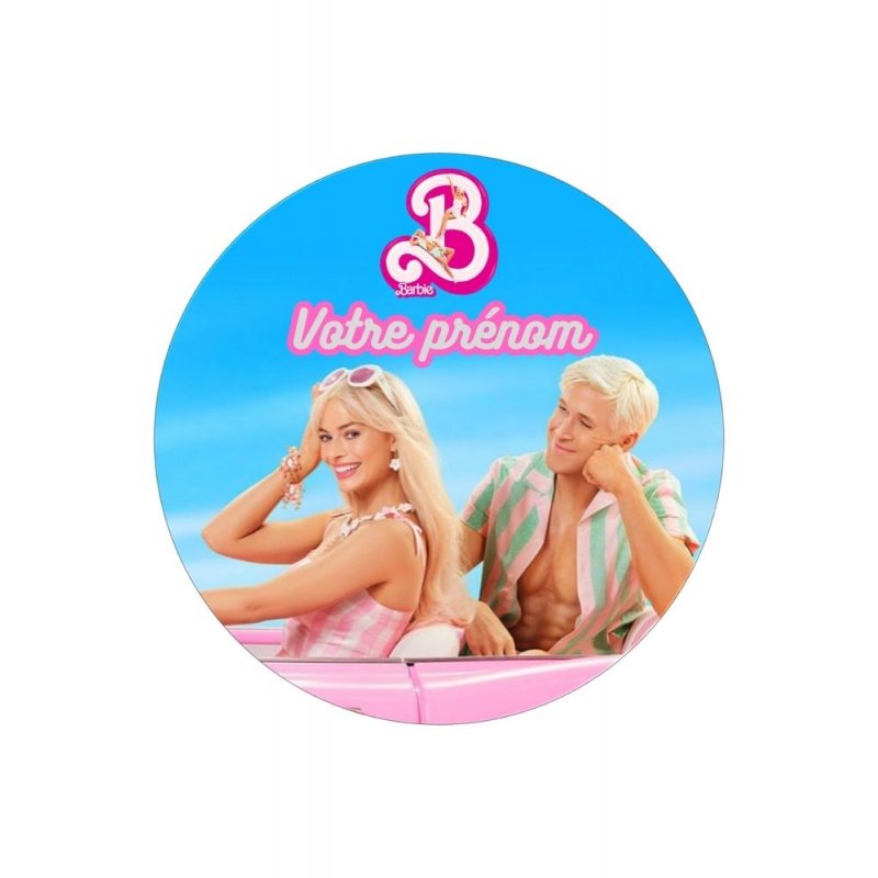 Disque à Gâteau Personnalisé Barbie