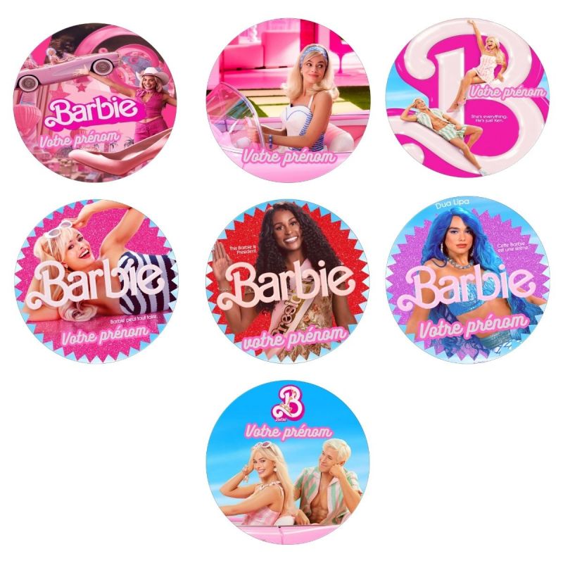 Disque à Gâteau Personnalisé Barbie motifs aux choix