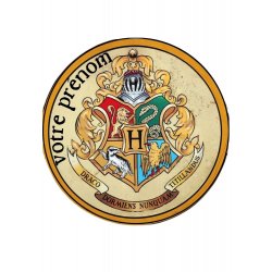 Disque à Gâteau Personnalisé Harry Potter