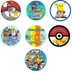 Disque à Gâteau Personnalisé Pokemon