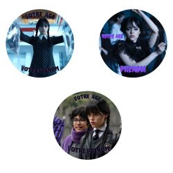 Disque à Gâteau Personnalisé Mercredi Addams images aux choix