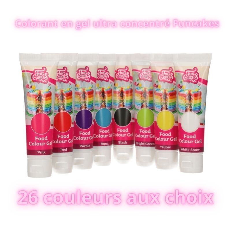 Gel Colorant Alimentaire FunColours FunCakes à 3,49 €