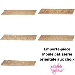 Emporte-pièce en plastique double face pour pâtisserie orientale