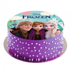 Disque comestible la reine des neiges Disney