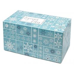 Boîte en carton avec couvercle pour bûche de Noël et de fêtes de fin  d'année -  – Miss Popcake