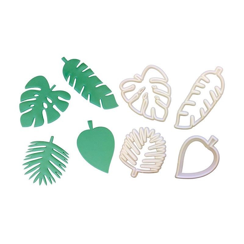 Emporte-pièce feuilles tropicales set/3 FMM sugarcraft Emporte-pièce feuilles tropicales set/3 FMM sugarcraft