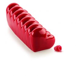 Moule bûche en silicone Lana 29,5x9,5 cm - Silikomart - Gris - Silicone -  Plat / moule - Achat & prix