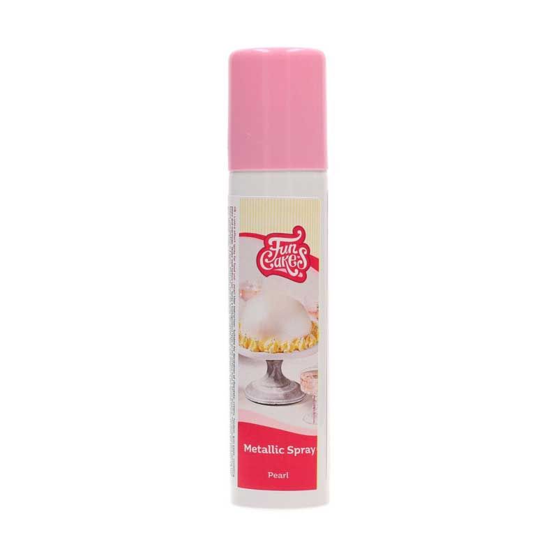 Bombe spray lustrant 100 ml FunCakes couleur Perle Bombe spray lustrant 100 ml FunCakes couleur Perle
