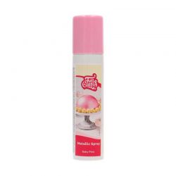 Bombe spray lustrant 100 ml FunCakes Rose bébé