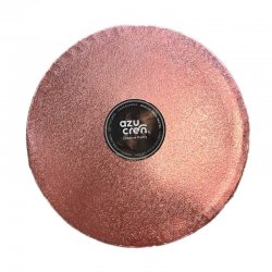 Plateau de présentation rond épais 25 cm Rose gold