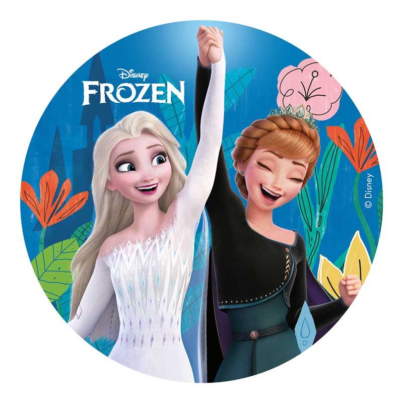 Disque comestible la reine des neiges & Anna Disney