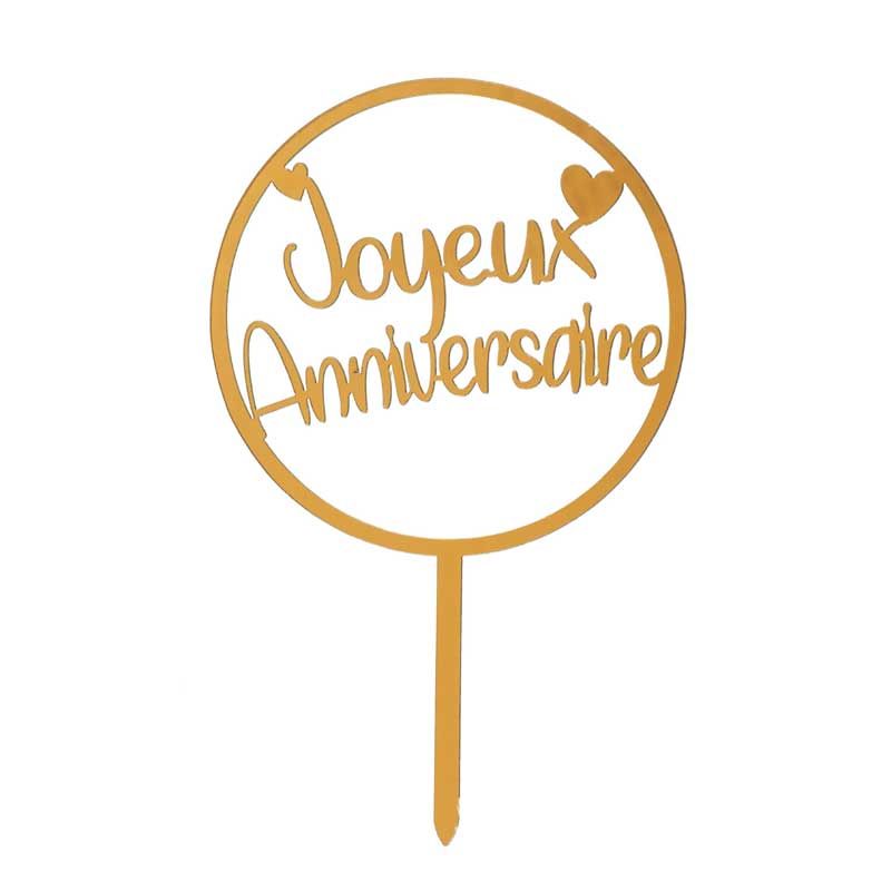 Decoration Gateau Anniversaire, Joyeux Anniversaire Cake Topper,Cake topper  gâteau d'anniversaire,Happy Birthday Cake Topper,pour Décorer Gâteau