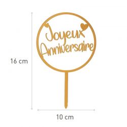 Cake Topper à gâteau Joyeux Anniversaire