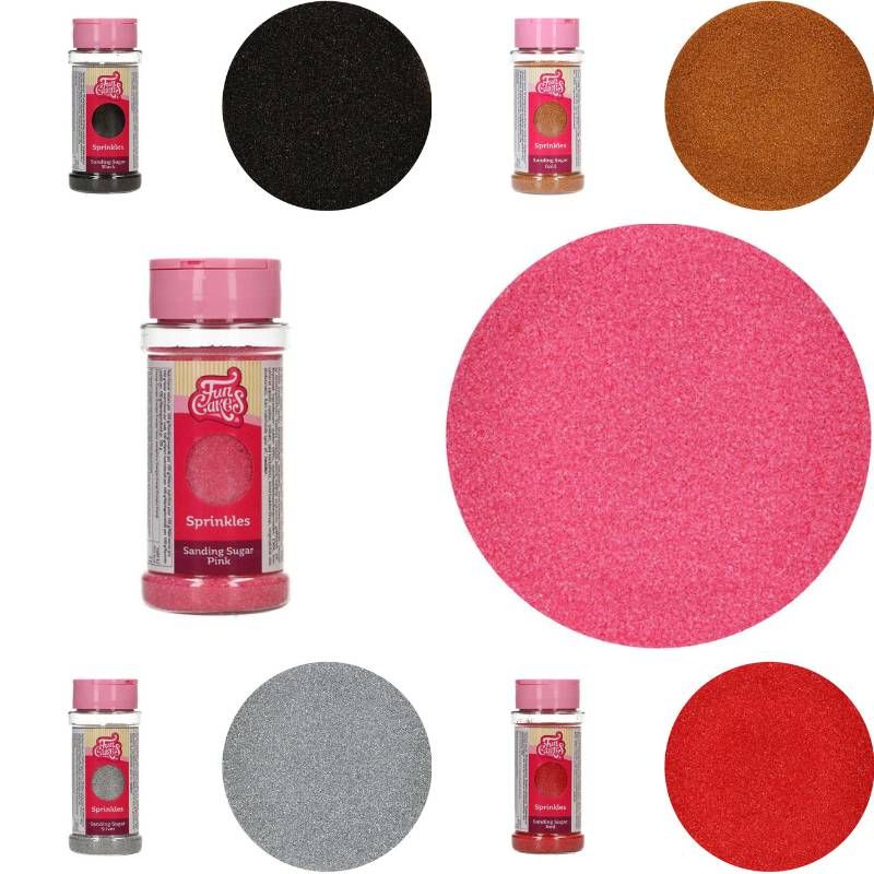 Sanding Sugar FunCakes couleurs aux choix