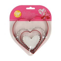 Emporte-pièce Coeur set/4 Wilton