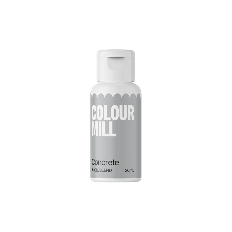 Colorant liposoluble pour chocolat 20ml Colour Mill couleurs Béton