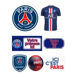 Kit de Montage de Toppers à Gâteau Personnalisés PSG Football