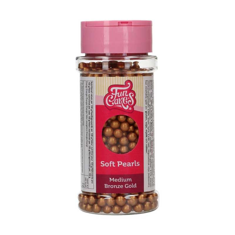 Perles au cœur tendre Medium Bronze Or 60g FunCakes