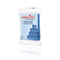 Pâte à sucre de couverture TOP 250gr Saracino couleurs Bleu