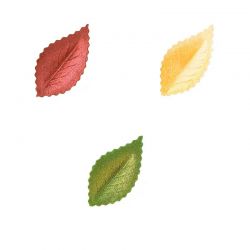 Feuilles en Azyme 4.2 cm lot de 20 - couleurs aux choix