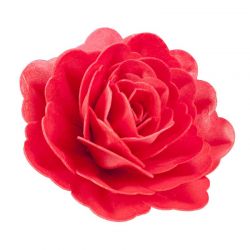 Rose en azyme Rouge 12.5 cm