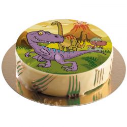 Disque Azyme pour gâteau Dinosaure