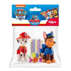 Pack Figurine, bougies Chase et Marshall Pat'patrouille