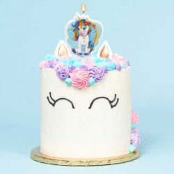 Bougie aniverssaire Licorne Tesia