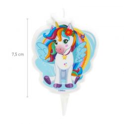 Bougie aniverssaire Licorne Tesia