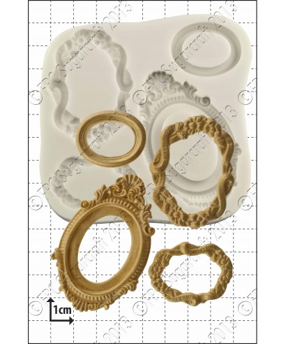Moule Silicone Cadres ovales Moule Silicone Cadres ovales