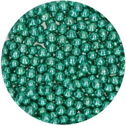 Perles de Chocolat Croquant FunCakes couleurs Métallique Vert métallique