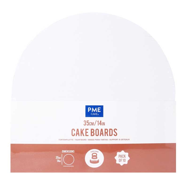Plateau de présentation rond épais pour gâteau de 35 cm de diamètre Set de 10 Plateaux PME