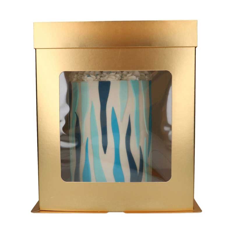 Boîte Or à gâteaux haute 30,4 x 30,4 x 34,5 cm FunCakes