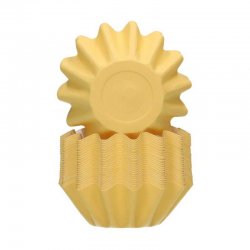 Caissettes à Cupcakes Bloom pk/48 FunCakes Jaune Pastel