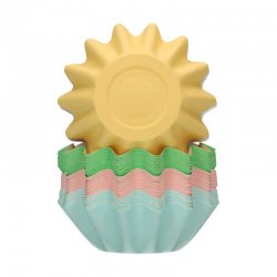 Caissettes à Cupcakes Bloom pk/48 FunCakes Mélange Arc-en-Ciel Pastel