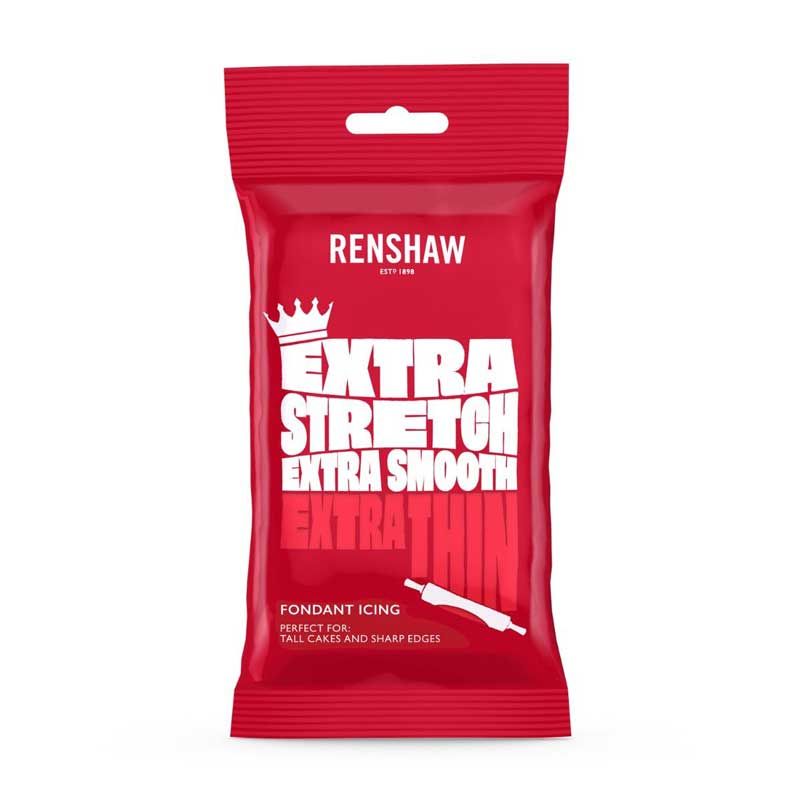 Pâte à sucre de couverture Extra Renshaw 250gr couleurs Rouge Pâte à sucre de couverture Extra Renshaw 250gr couleurs Rouge