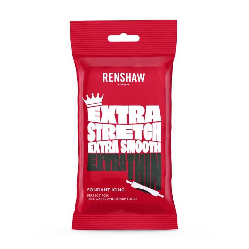 Pâte à sucre de couverture Extra Renshaw 250gr couleurs Noir Pâte à sucre de couverture Extra Renshaw 250gr couleurs Noir