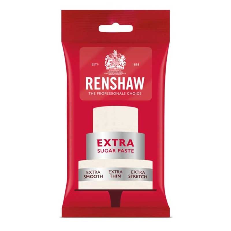 Pâte à sucre de couverture Extra Renshaw 250gr couleurs Blanc Pâte à sucre de couverture Extra Renshaw 250gr couleurs Blanc
